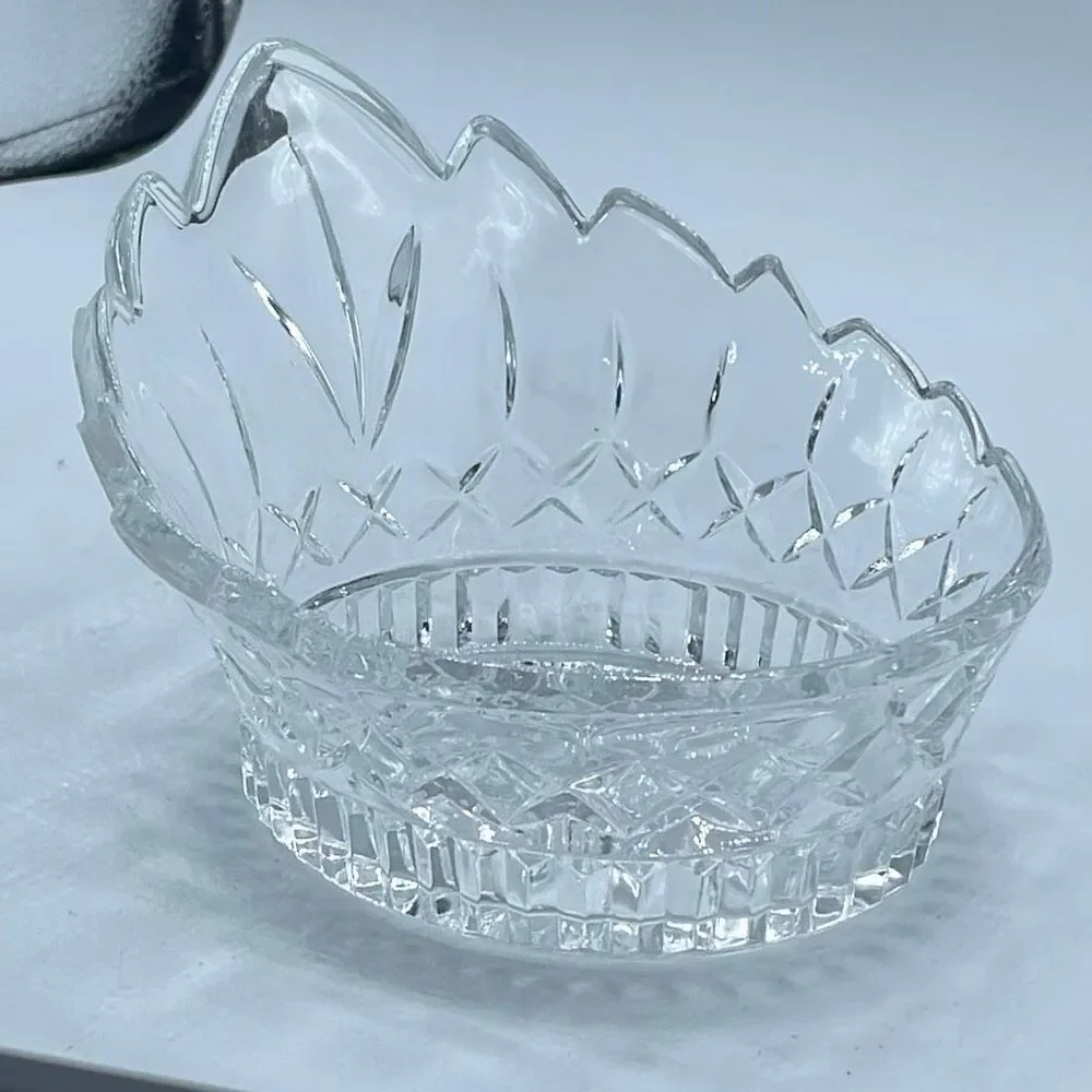Vintage crown Crystal candy dish or serving bowl.